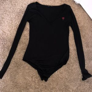 black rose body suit